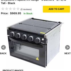 Greystone 3 Burner Propane Oven, Brand New Pulled Out Of Trailer