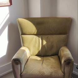 Wingback Leather Chair 
