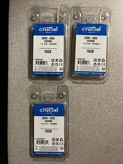 Crucial. DDR 4 SoDimm 16gb