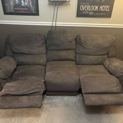 Reclining Couch Sofa Power Recliner Works
