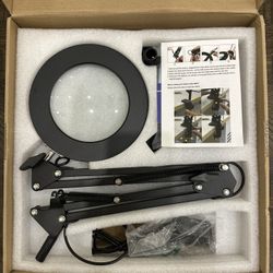 10X Magnifying Glass with Light and Stand