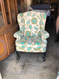 Queen Anne Wing back chair