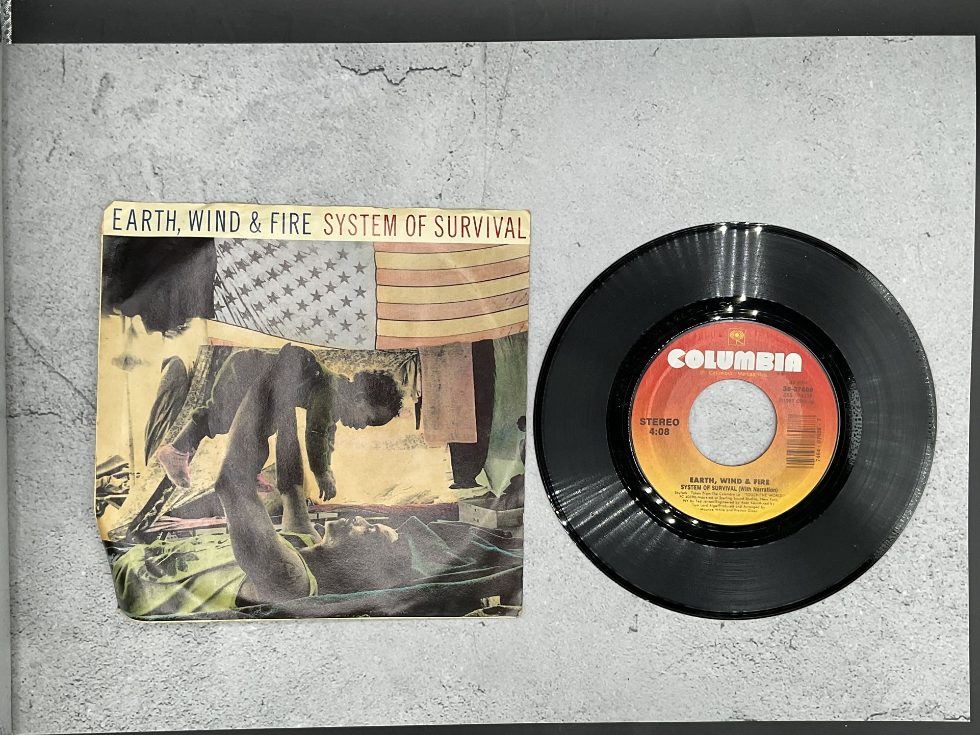 Earth Wind And Fire “System Of Survival” 45 Vinyl Record