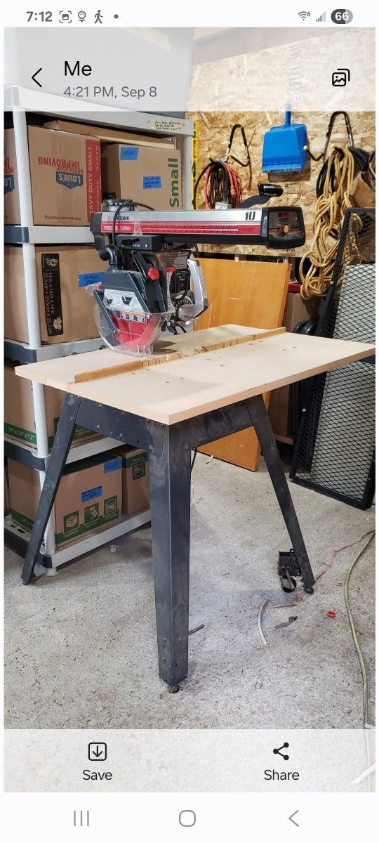 Craftsman 10" Radial Arm Saw With a 24" Cut