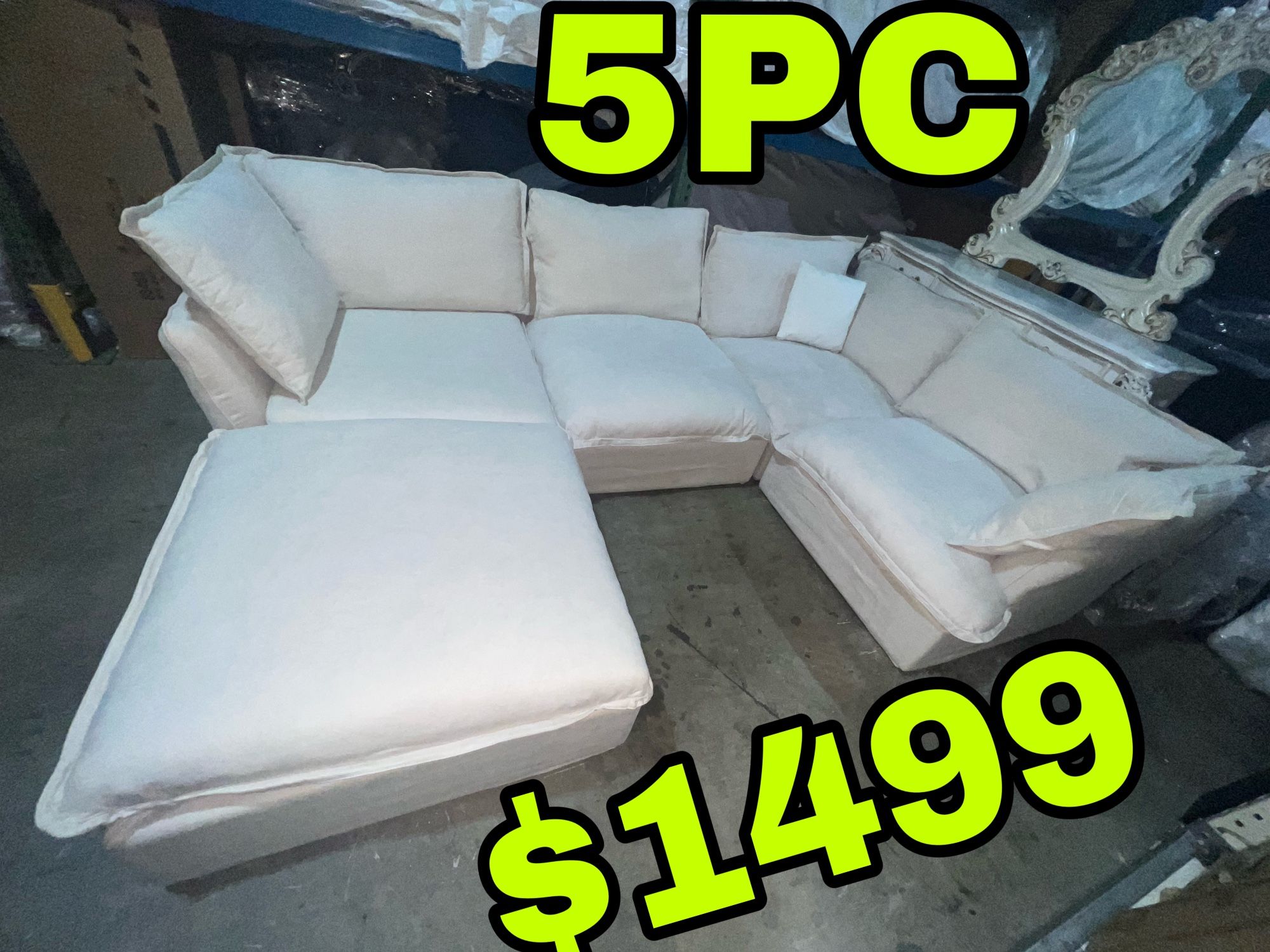 Beautiful New 5PC Sectional Sofa Only $1499!!!