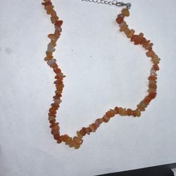 Carnelian Chip Necklace
