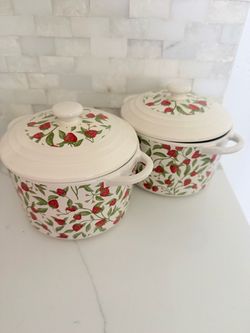 🍓 Crofton Strawberry Mini Casserole Dishes – Set of 2