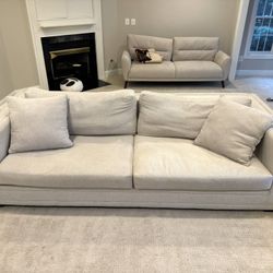 Luca 107" Square Arm Sofa with Reversible Cushions