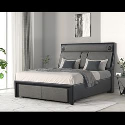 Queen Bed With Mattress