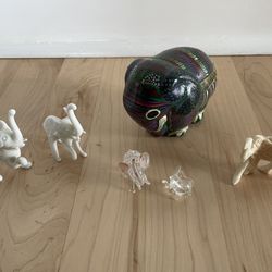 Set Of 6 elephant Figurines