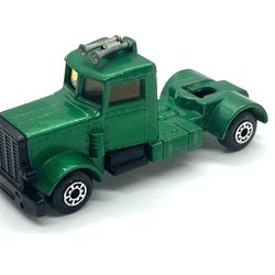 Vintage 1979 Long Haul Articulated Truck Tractor Matchbox Superfast Green