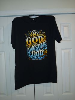 Men's Christian Inspirational Graphic Print T Shirt Black