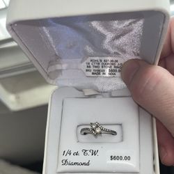 1/4 Cctw Two Diamond Stone