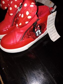 Minnie Mouse Tennis Shoes Size 11 New Never Use
