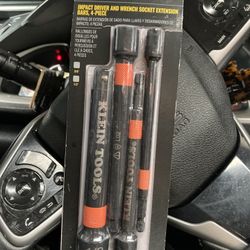 4-piece set of Klein Tools Impact Driver and Wrench Socket Extension Bars