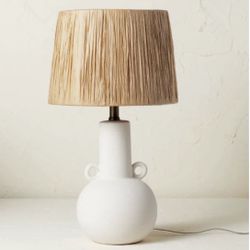 Opal House Design With Jungaloo Double Handle Ceramic Table Lamp
