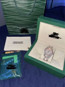 Two-Tone Rose Gold Moissanite Watch
