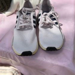 Adidas White/blue Size 8 1/2