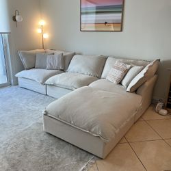 Beige Cloud Sectional (NEW IN BOXES)