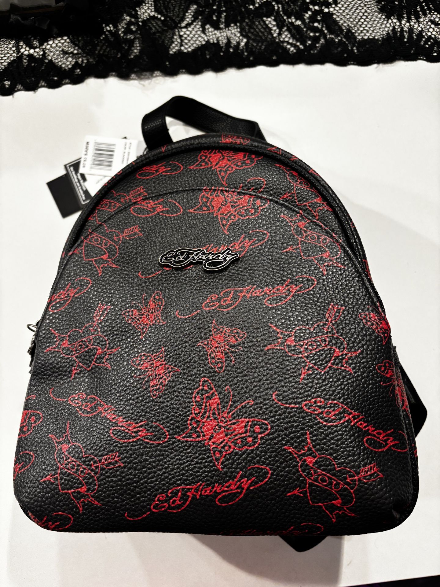 Ed Hardy Mini Backpack – Black & Red – Brand New w/ Tags! 