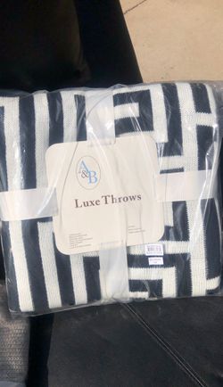 Beautiful A & B luxe throw blanket home decor