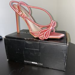 Fashion Nova Pink Heels 8.5sz