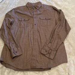Men’s Banana Republic Soft Flannel Button Up  Large