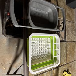 Collapsing Kitchen Sink Drying Rack And Veggie Rinse Station