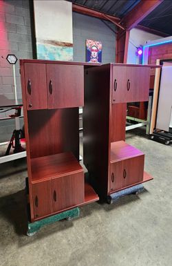 Mahagony Double Cabinet Desks 60x30 **Each**