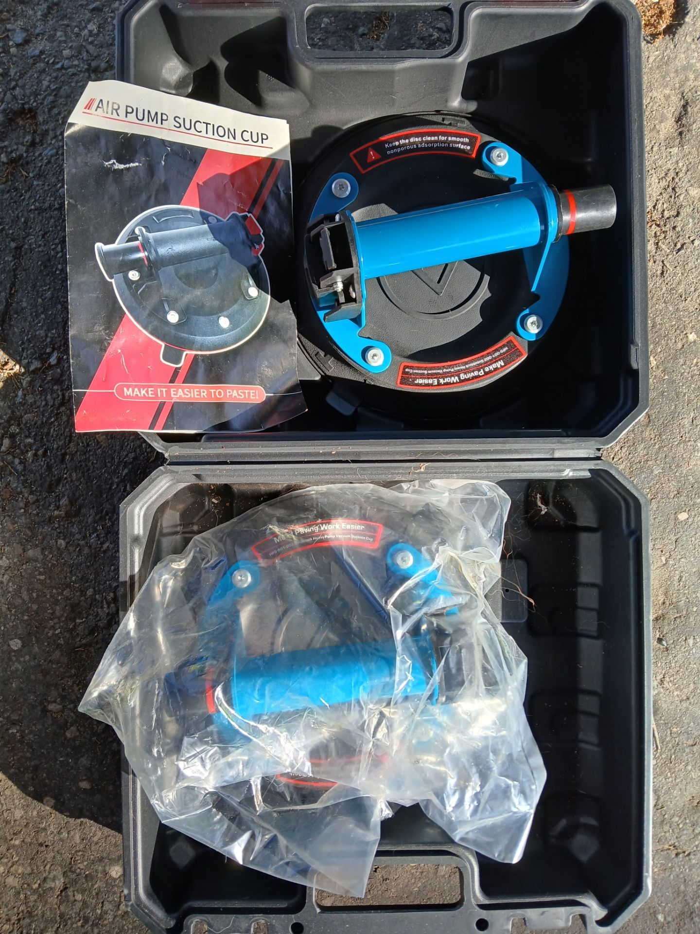 Air pump suction cups + case