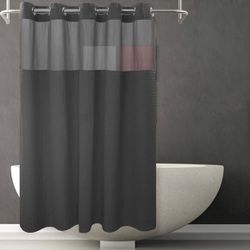Black Shower Curtain by River Dream
