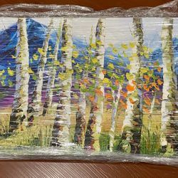 Impasto Mountain Painting - Original 