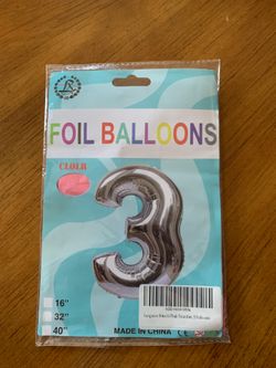 Foil Balloon “3”