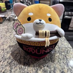 Round1 Ramen Shiba Inu Plush 11.5”