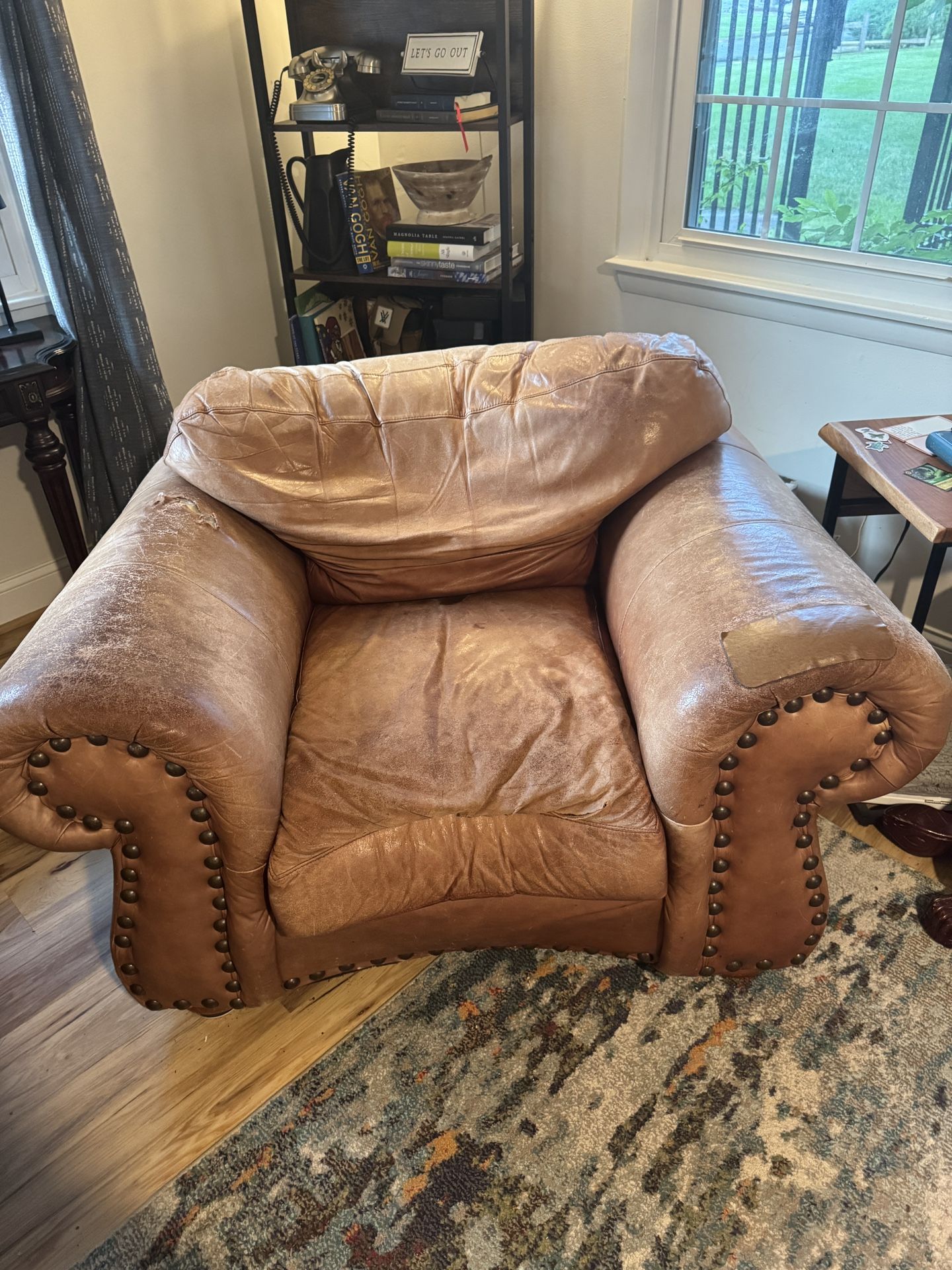 Large Genuine Leather Chair
