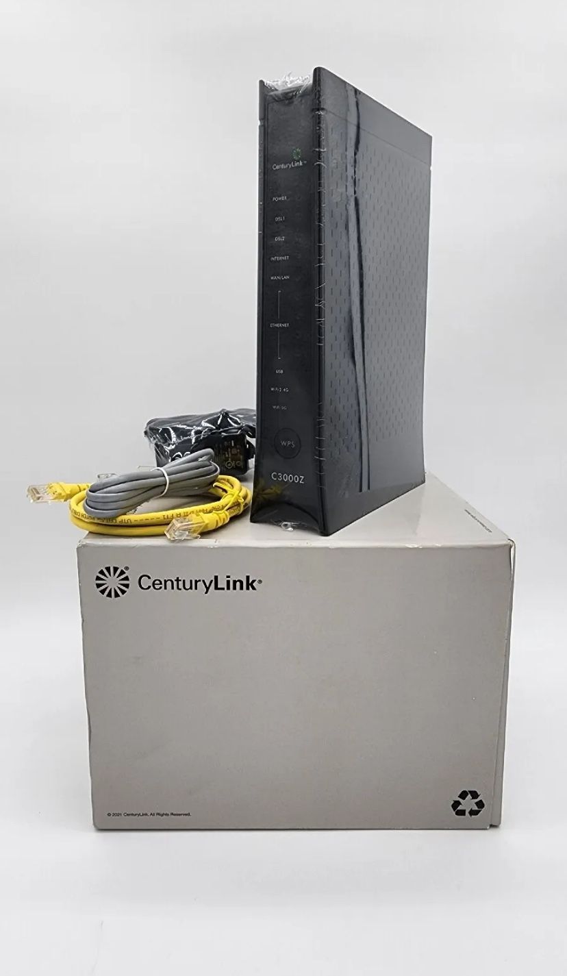 CenturyLink Zyxel C3000Z AC2200 Bonded 2.4 & 5Ghz Wireless DSL Modem I