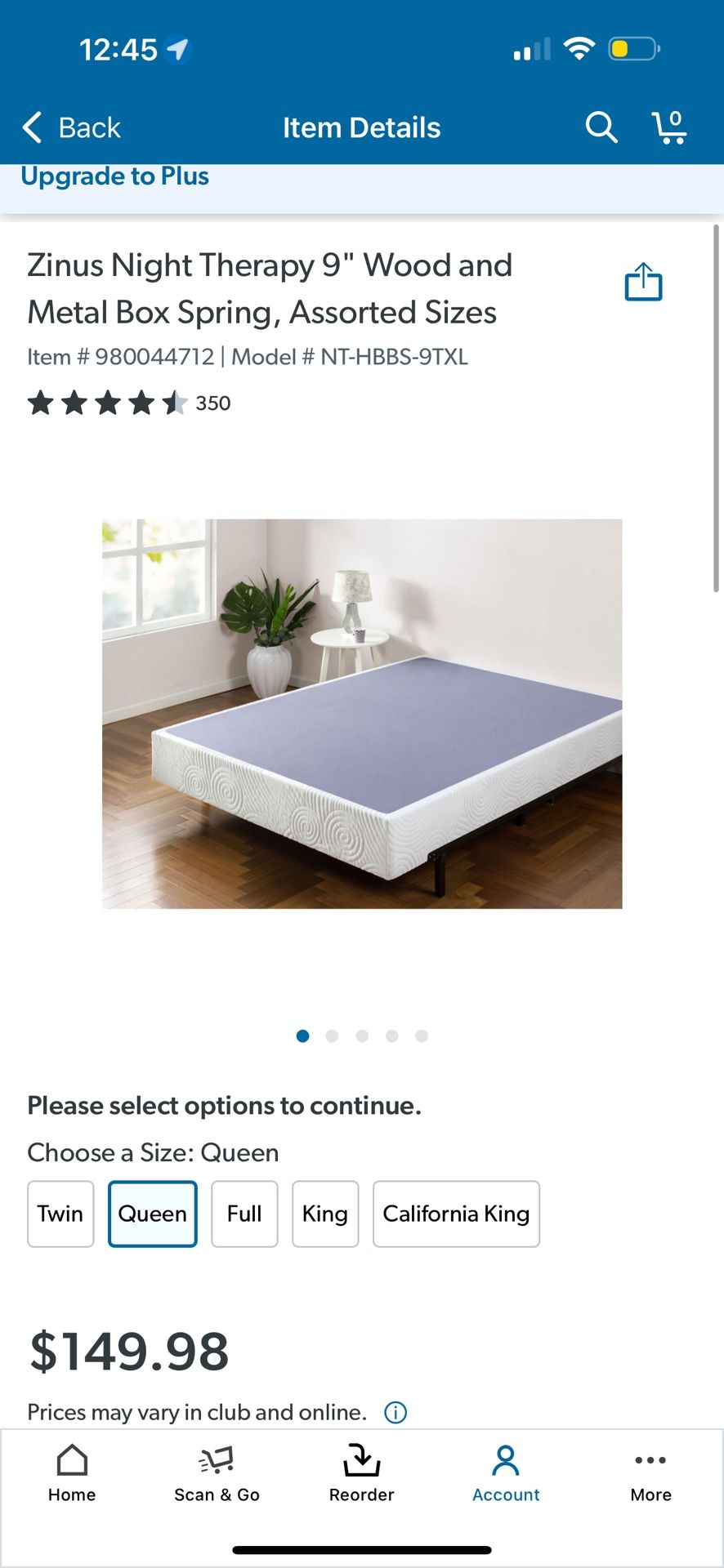 BRAND NEW BOX SPRING W/ BED FRAME 