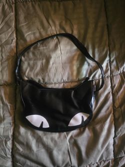 Junk Food Clothing Black Cat Purse