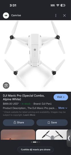 LIMITED EDITION WHITE DJI MAVIC PRO DRONE
