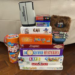 Family Game Night Bundle of 16 Games | Board Games, Card Games, Travel Games
