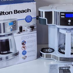 Hamilton Beach 49933 2-Way 12 Cup Programmable Drip Coffee Maker #973