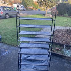 Shoe Storage, 10 Shelves, Adjustable, Delivery