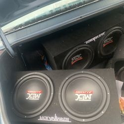 4 12” Subwoofers MTX