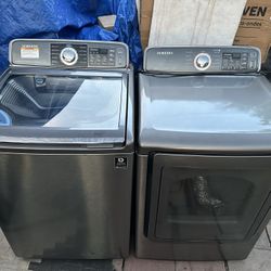 Samsung activewash Superspeed AquaJet top load washer and gas dryer!