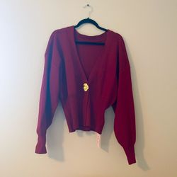 V-neck Sweater Cardigan