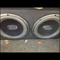 2 12’s (EFX subwoofers) plus box enclosure.