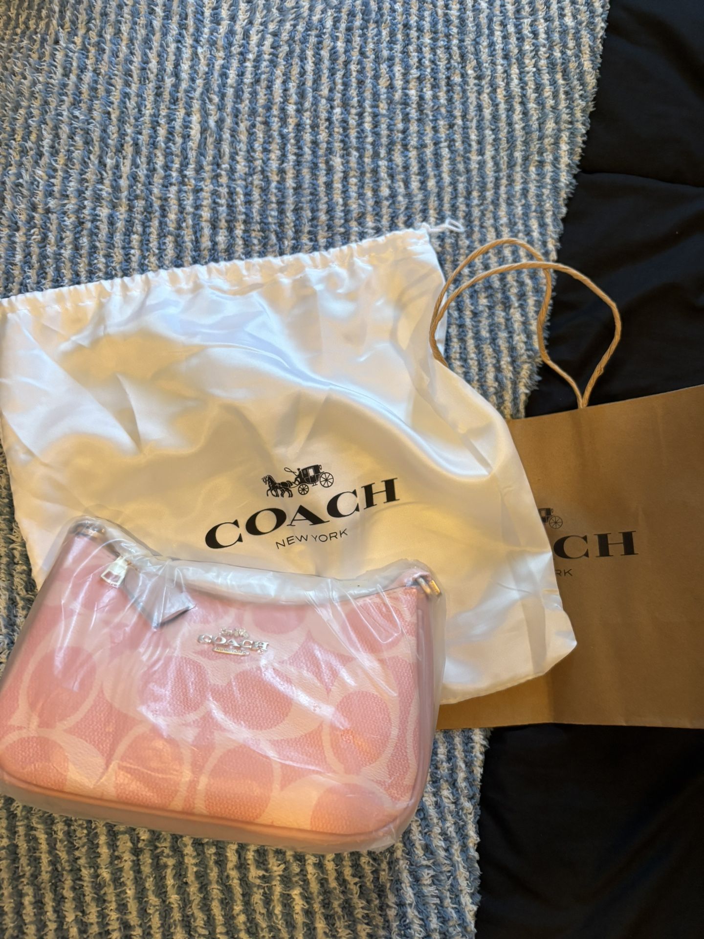 COACH…Powder Pink Teri Bag