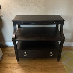 Dark Wood Large Nightstand 