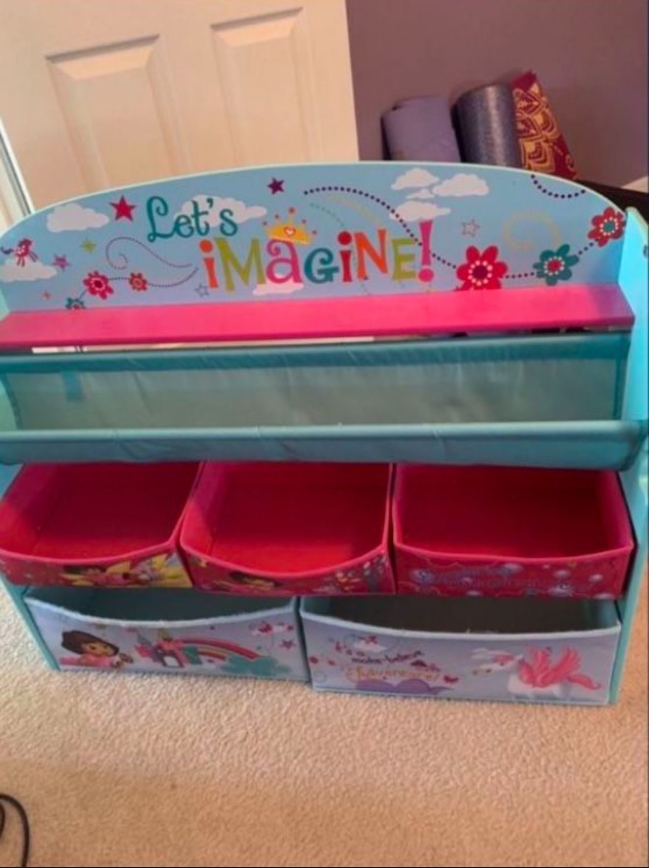 Dora The Explorer Sling Bookshelf & Toy Organizer