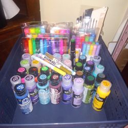 Huge Lot Craft And Paint Supplies. All Are NEW... 